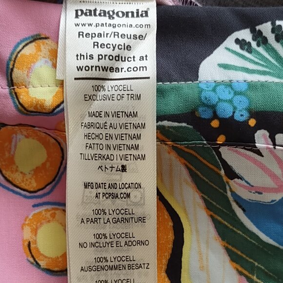 Patagonia Women's Pataloha Sleeveless Romper Milkweed & Island Seeds Size Small - Picture 9 of 9